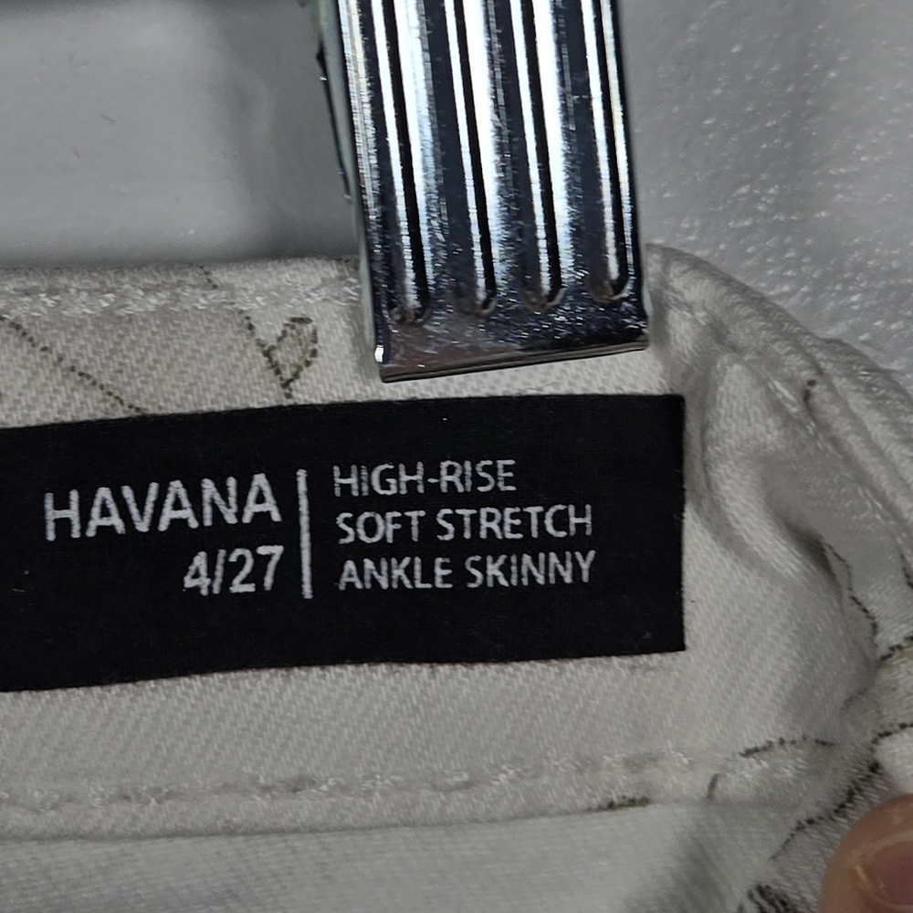 Buffalo David Bitton Floral Hi Rise Soft Stretch Ankle Skinny Jeans Size 4/27 - Picture 3 of 16